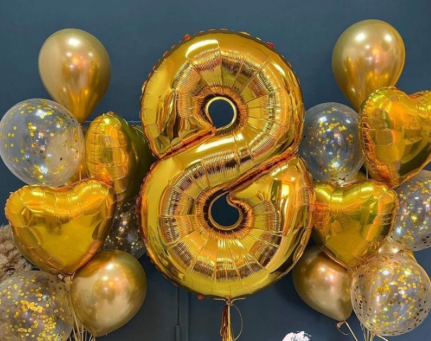 Custom Number Balloons